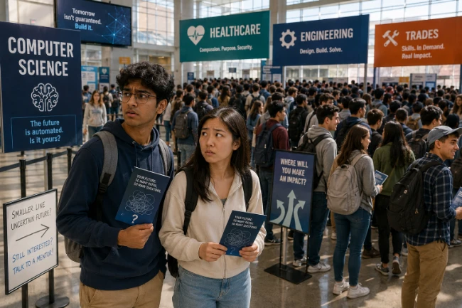 AI Forces Students to Make Career Shifts That May Lead to Dead Ends